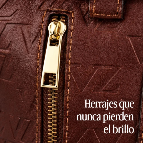 Dúo Dama Vélez - Bolso de Mano en Cuero + Billetera de Regalo