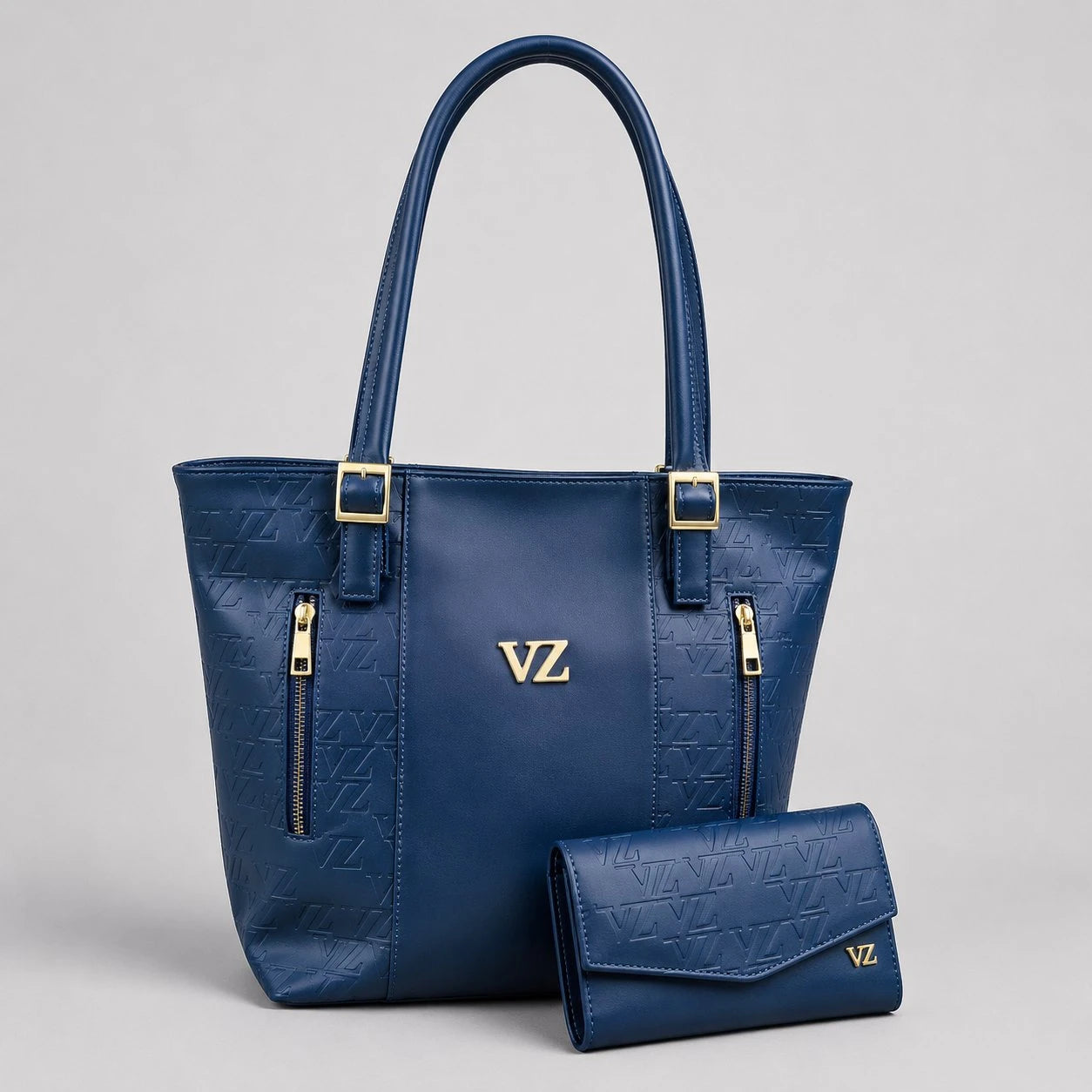Dúo Dama Vélez - Bolso de Mano en Cuero + Billetera de Regalo