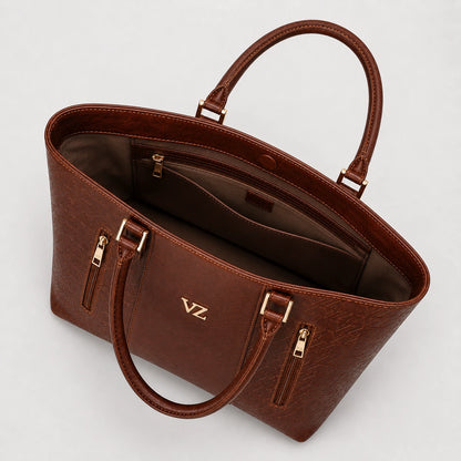 Dúo Dama Vélez - Bolso de Mano en Cuero + Billetera de Regalo